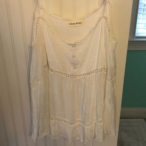 White Caren Forbes Open Shoulder Top